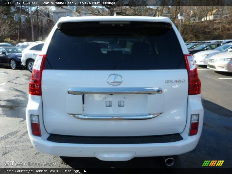 Starfire White Pearl / Sepia/Auburn Bubinga 2013 Lexus GX 460
