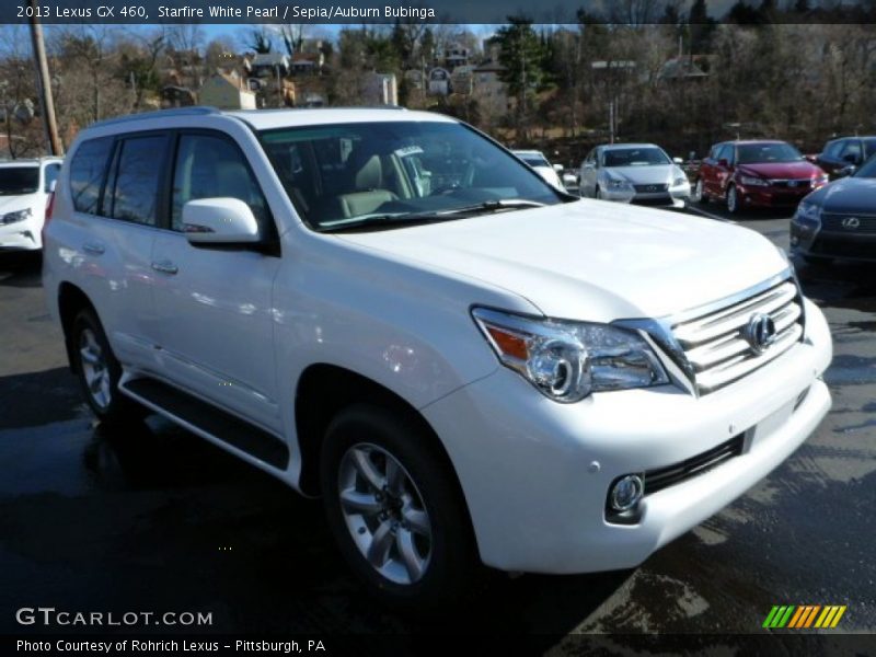 Starfire White Pearl / Sepia/Auburn Bubinga 2013 Lexus GX 460