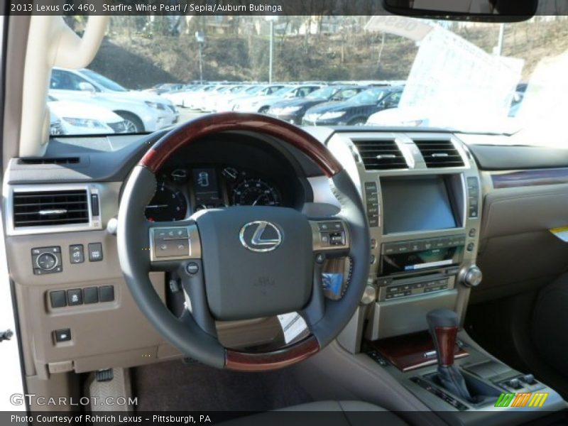 Starfire White Pearl / Sepia/Auburn Bubinga 2013 Lexus GX 460