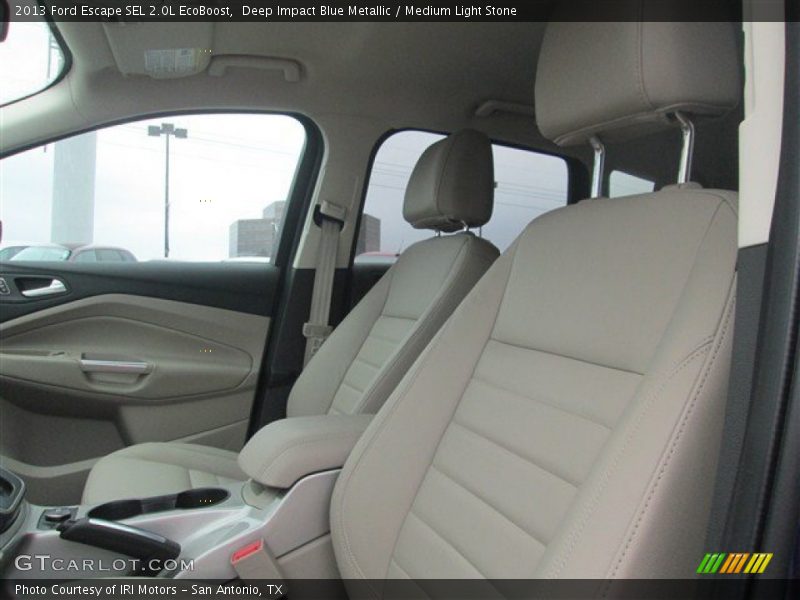 Deep Impact Blue Metallic / Medium Light Stone 2013 Ford Escape SEL 2.0L EcoBoost