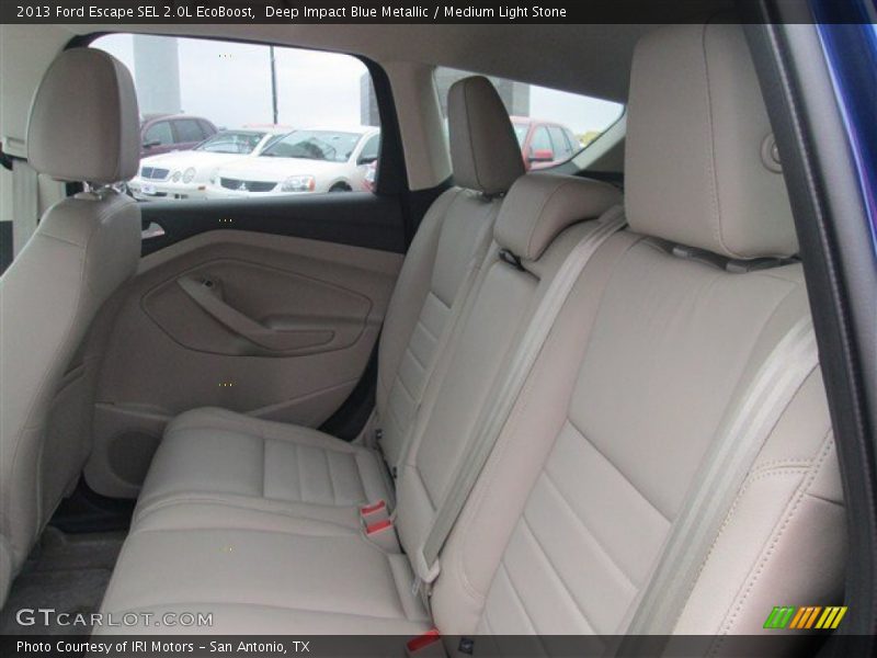 Deep Impact Blue Metallic / Medium Light Stone 2013 Ford Escape SEL 2.0L EcoBoost