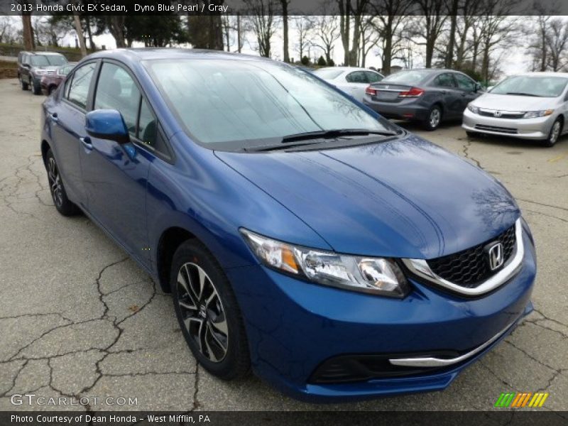 Front 3/4 View of 2013 Civic EX Sedan
