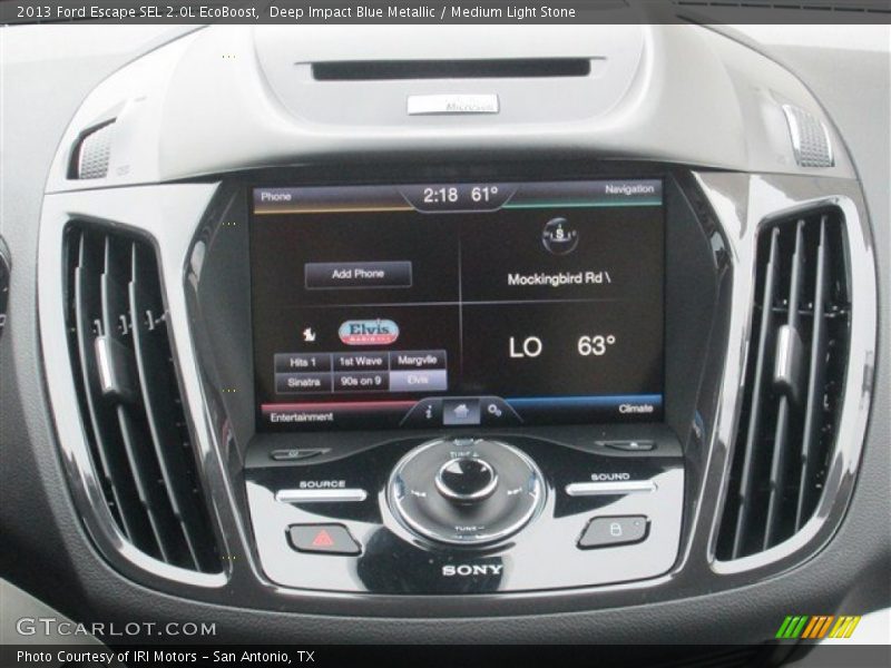 Controls of 2013 Escape SEL 2.0L EcoBoost
