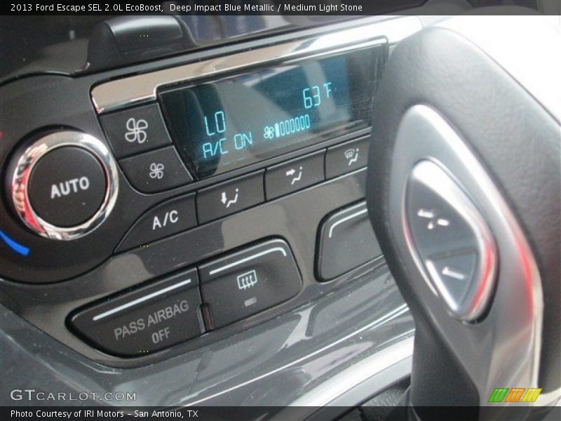 Deep Impact Blue Metallic / Medium Light Stone 2013 Ford Escape SEL 2.0L EcoBoost