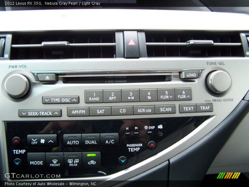 Controls of 2012 RX 350