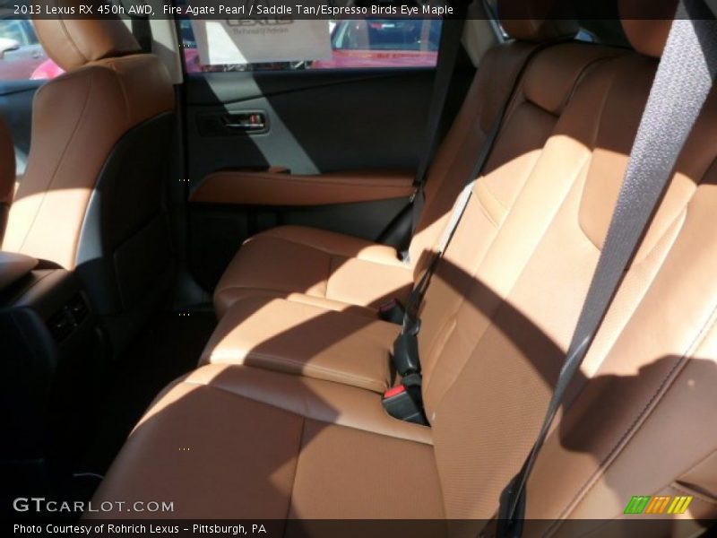Fire Agate Pearl / Saddle Tan/Espresso Birds Eye Maple 2013 Lexus RX 450h AWD