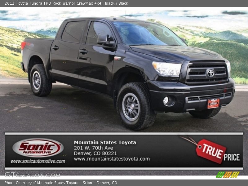 Black / Black 2012 Toyota Tundra TRD Rock Warrior CrewMax 4x4