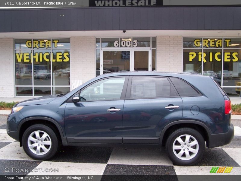 Pacific Blue / Gray 2011 Kia Sorento LX