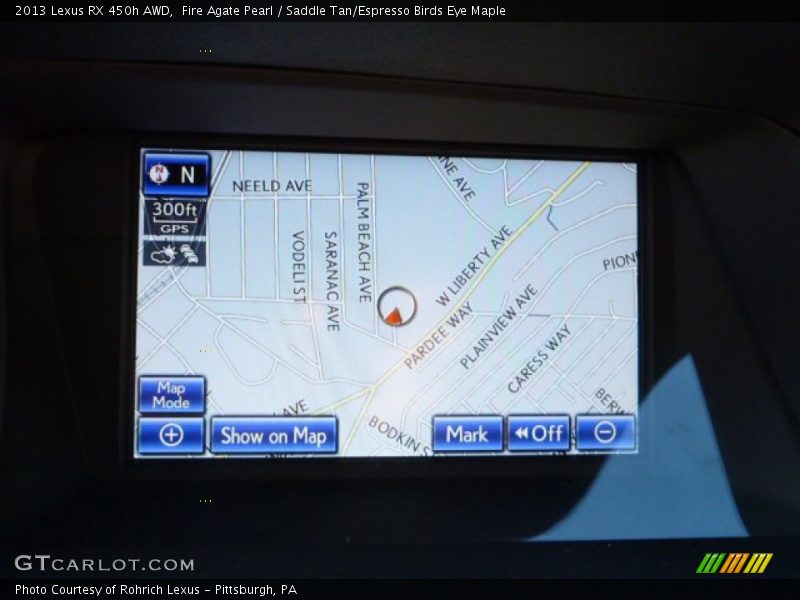 Fire Agate Pearl / Saddle Tan/Espresso Birds Eye Maple 2013 Lexus RX 450h AWD