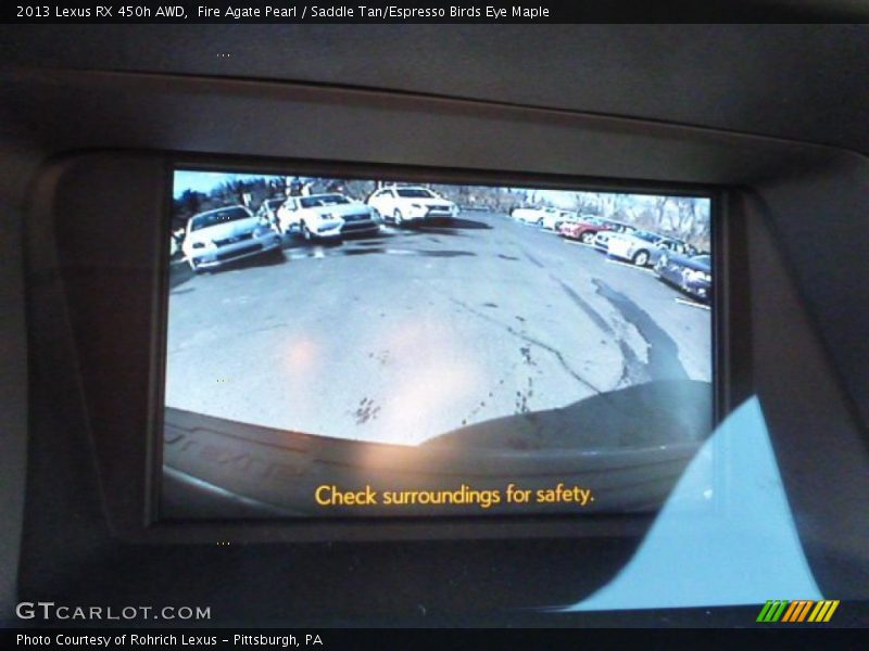 Fire Agate Pearl / Saddle Tan/Espresso Birds Eye Maple 2013 Lexus RX 450h AWD