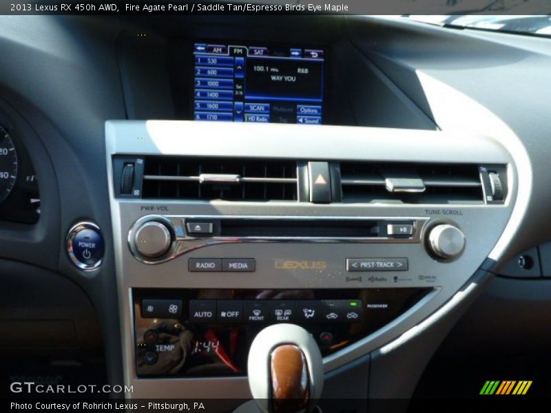 Fire Agate Pearl / Saddle Tan/Espresso Birds Eye Maple 2013 Lexus RX 450h AWD