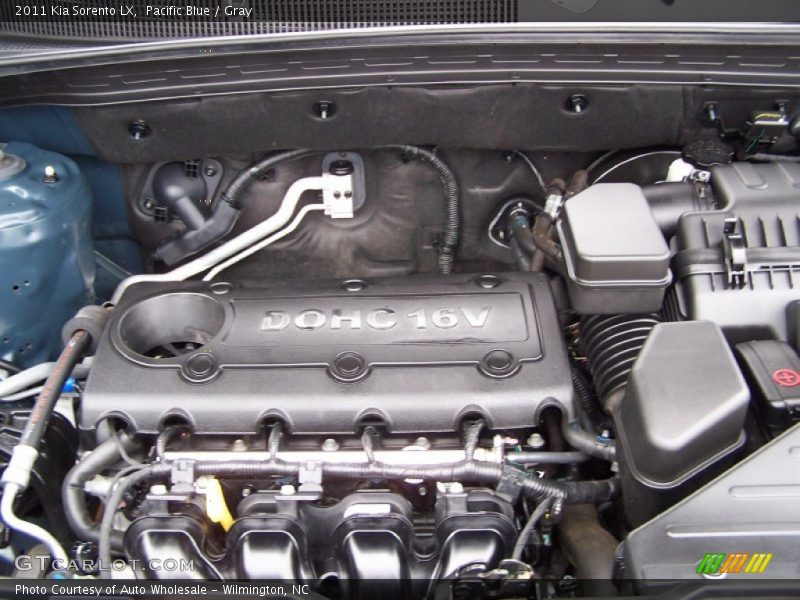  2011 Sorento LX Engine - 2.4 Liter DOHC 16-Valve Dual CVVT 4 Cylinder