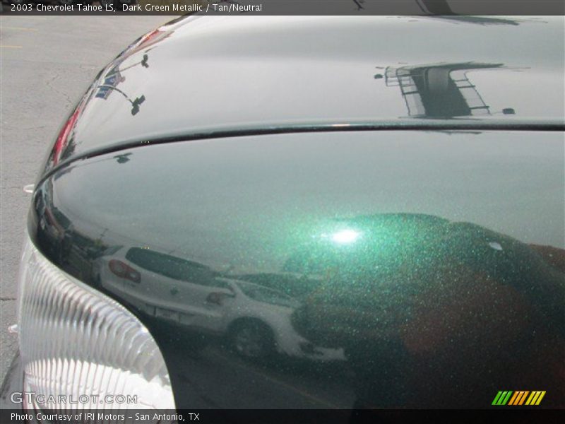Dark Green Metallic / Tan/Neutral 2003 Chevrolet Tahoe LS