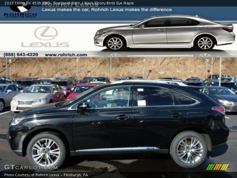 Stargazer Black / Black/Ebony Birds Eye Maple 2013 Lexus RX 450h AWD