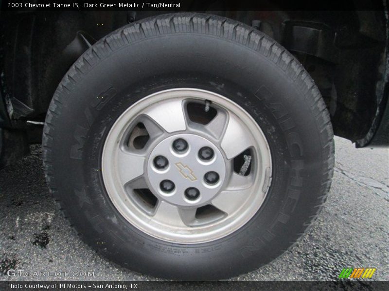 Dark Green Metallic / Tan/Neutral 2003 Chevrolet Tahoe LS