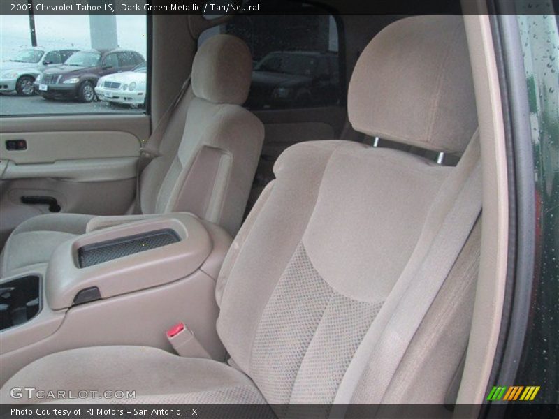 Dark Green Metallic / Tan/Neutral 2003 Chevrolet Tahoe LS