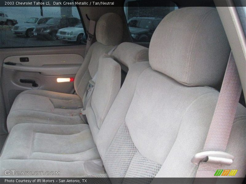 Dark Green Metallic / Tan/Neutral 2003 Chevrolet Tahoe LS