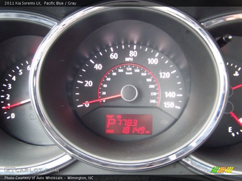 Pacific Blue / Gray 2011 Kia Sorento LX