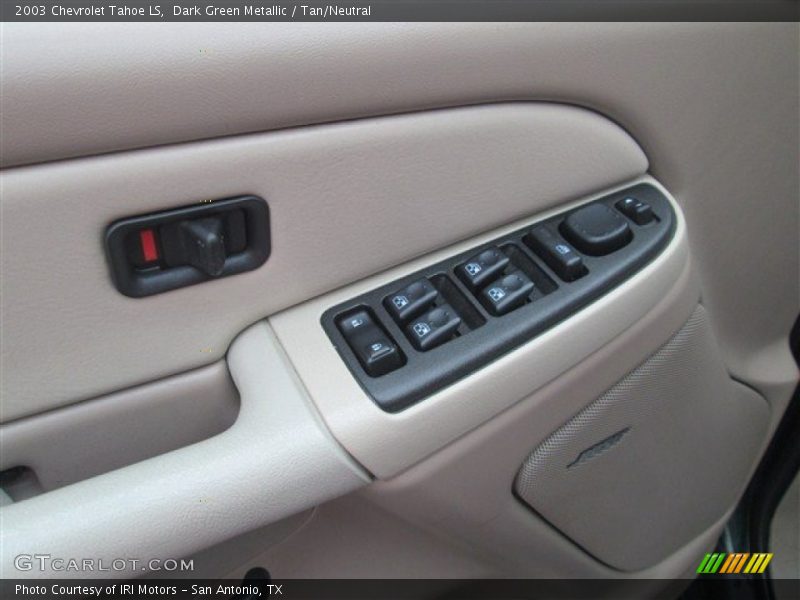 Dark Green Metallic / Tan/Neutral 2003 Chevrolet Tahoe LS