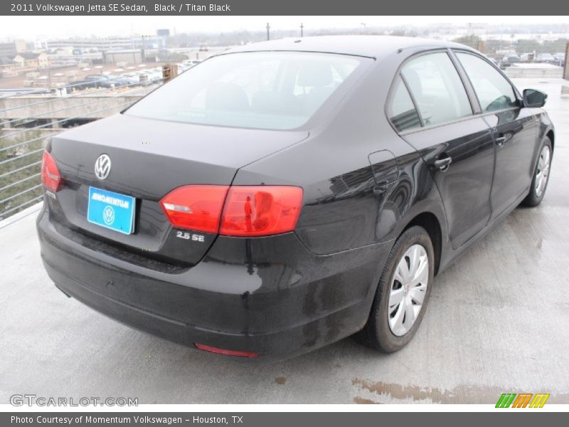 Black / Titan Black 2011 Volkswagen Jetta SE Sedan