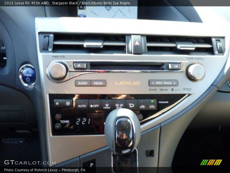 Stargazer Black / Black/Ebony Birds Eye Maple 2013 Lexus RX 450h AWD
