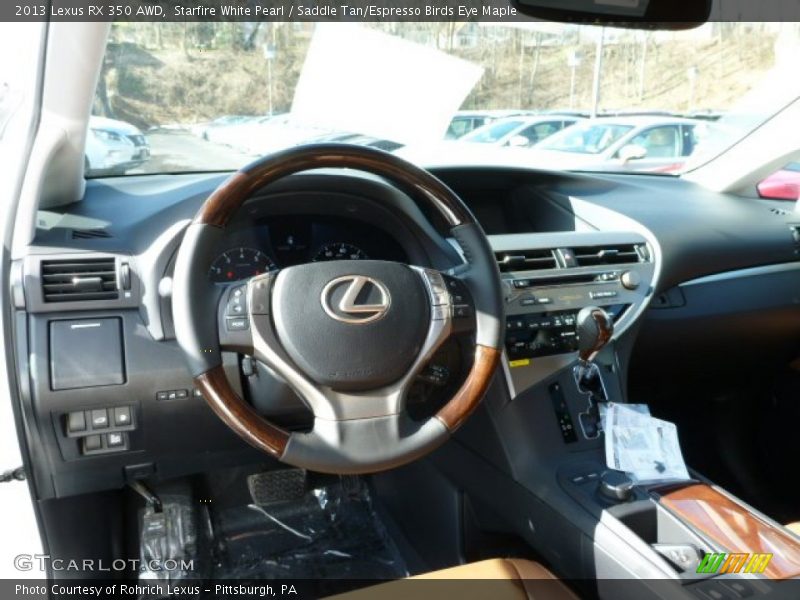 Dashboard of 2013 RX 350 AWD