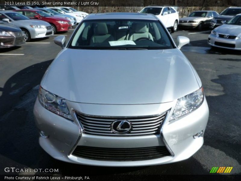 Silver Lining Metallic / Light Gray 2013 Lexus ES 350