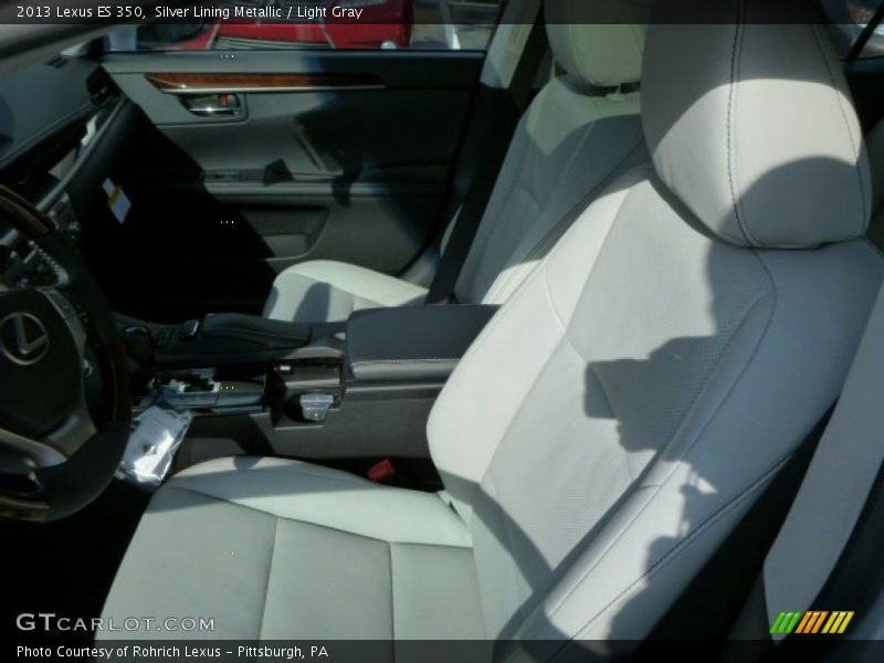 Silver Lining Metallic / Light Gray 2013 Lexus ES 350