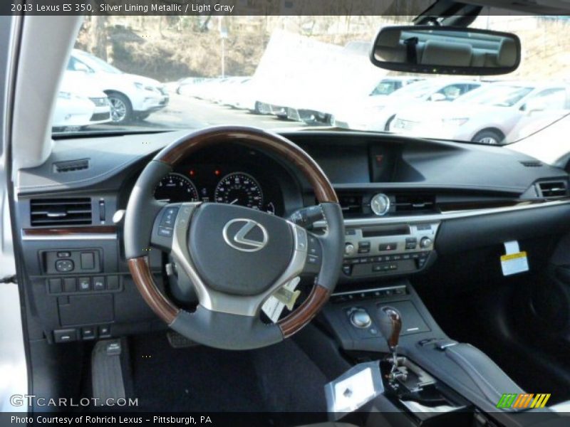 Silver Lining Metallic / Light Gray 2013 Lexus ES 350