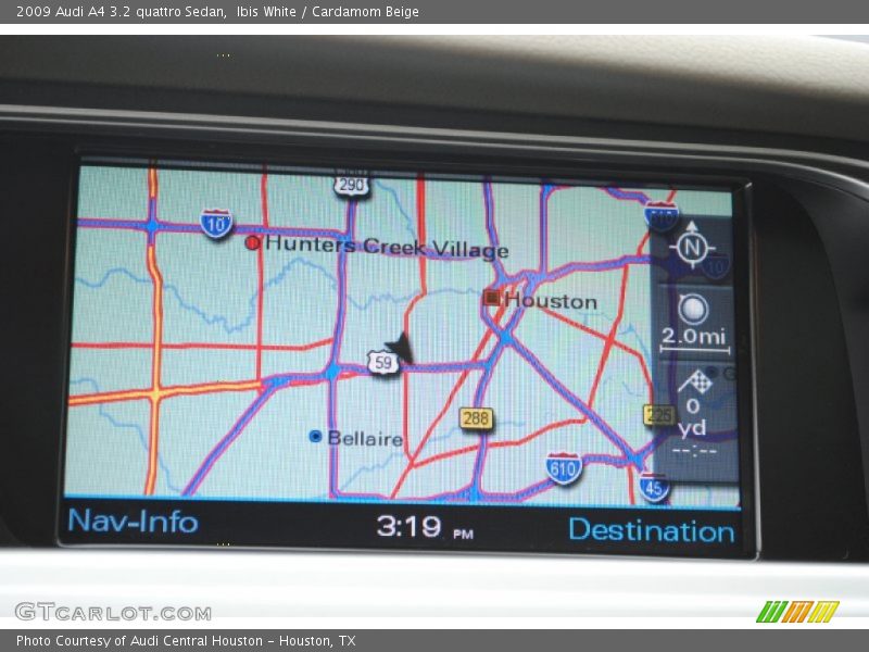 Navigation of 2009 A4 3.2 quattro Sedan