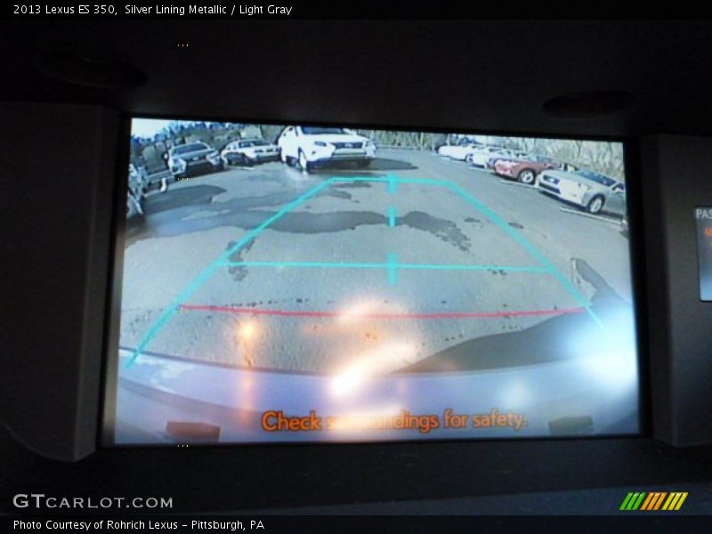Silver Lining Metallic / Light Gray 2013 Lexus ES 350