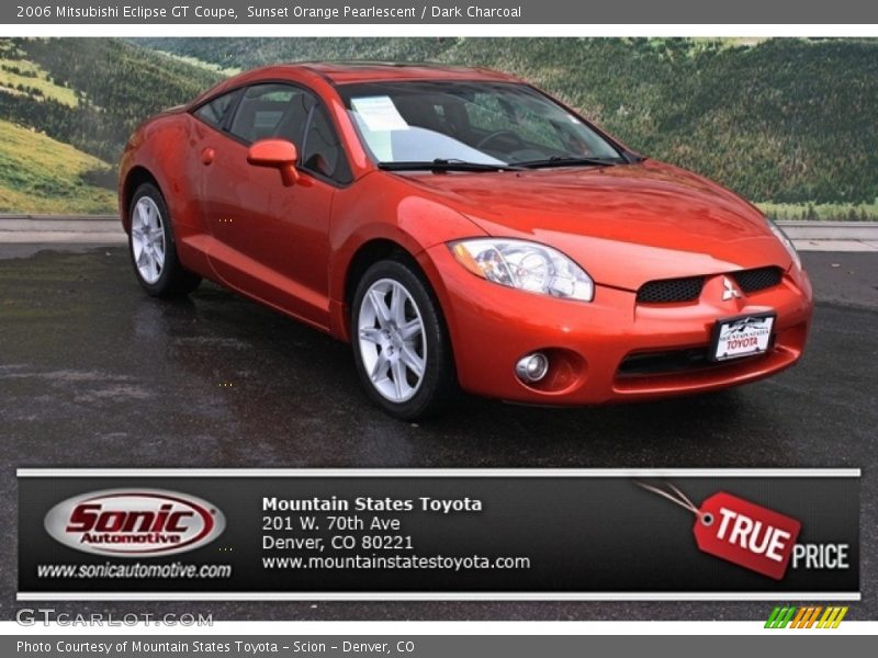 Sunset Orange Pearlescent / Dark Charcoal 2006 Mitsubishi Eclipse GT Coupe