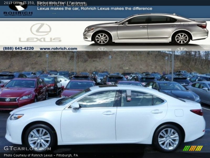 Starfire White Pearl / Parchment 2013 Lexus ES 350