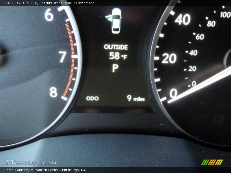 Starfire White Pearl / Parchment 2013 Lexus ES 350
