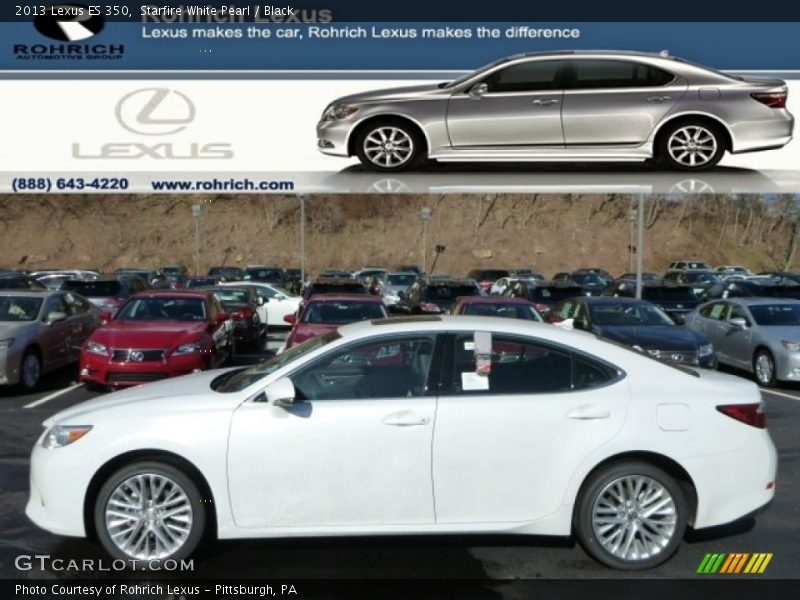 Starfire White Pearl / Black 2013 Lexus ES 350