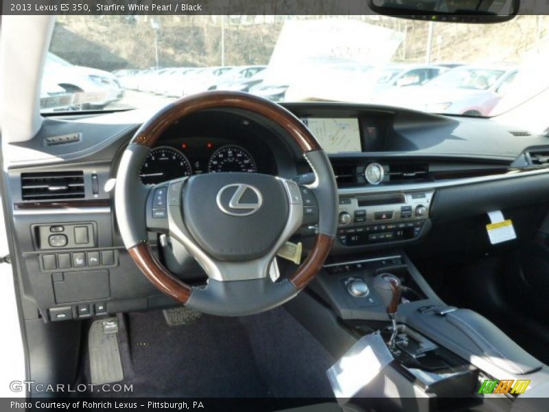 Starfire White Pearl / Black 2013 Lexus ES 350
