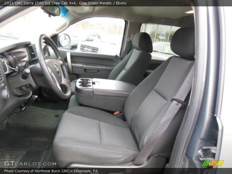Gray Green Metallic / Ebony 2011 GMC Sierra 1500 SLE Crew Cab 4x4