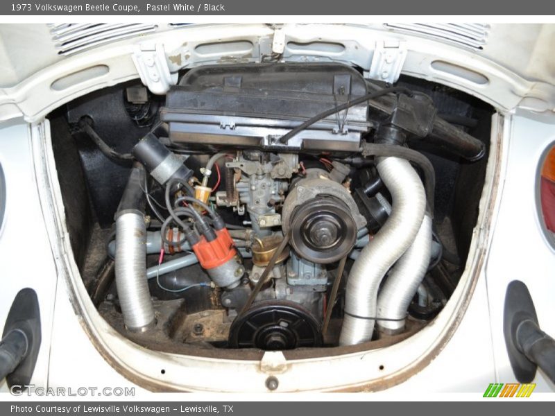 Pastel White / Black 1973 Volkswagen Beetle Coupe