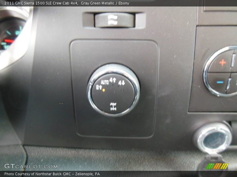 Gray Green Metallic / Ebony 2011 GMC Sierra 1500 SLE Crew Cab 4x4