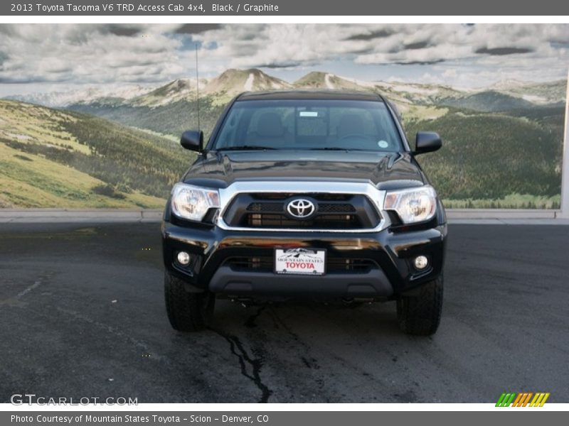 Black / Graphite 2013 Toyota Tacoma V6 TRD Access Cab 4x4