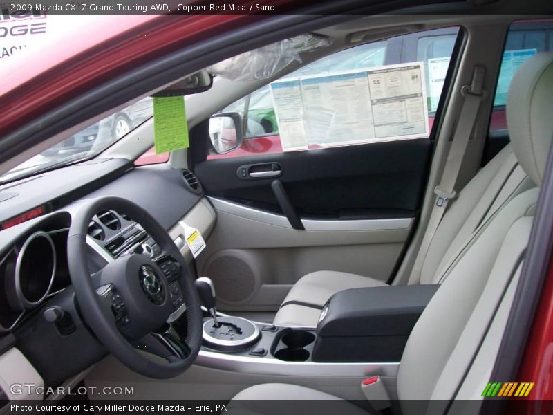 Copper Red Mica / Sand 2009 Mazda CX-7 Grand Touring AWD