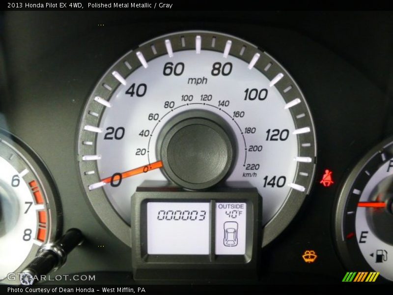 Polished Metal Metallic / Gray 2013 Honda Pilot EX 4WD