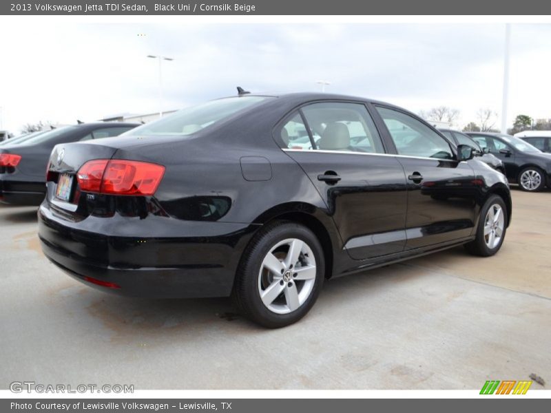 Black Uni / Cornsilk Beige 2013 Volkswagen Jetta TDI Sedan