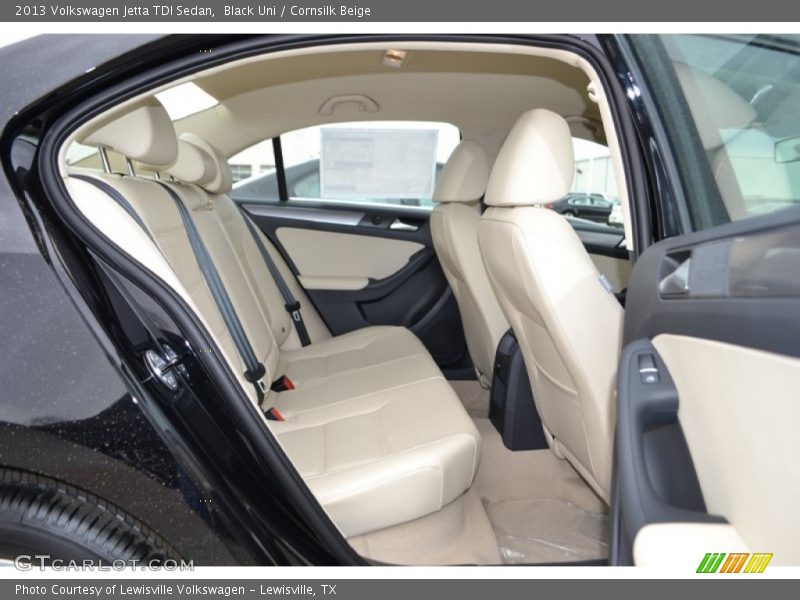 Rear Seat of 2013 Jetta TDI Sedan