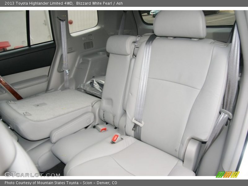 Rear Seat of 2013 Highlander Limited 4WD