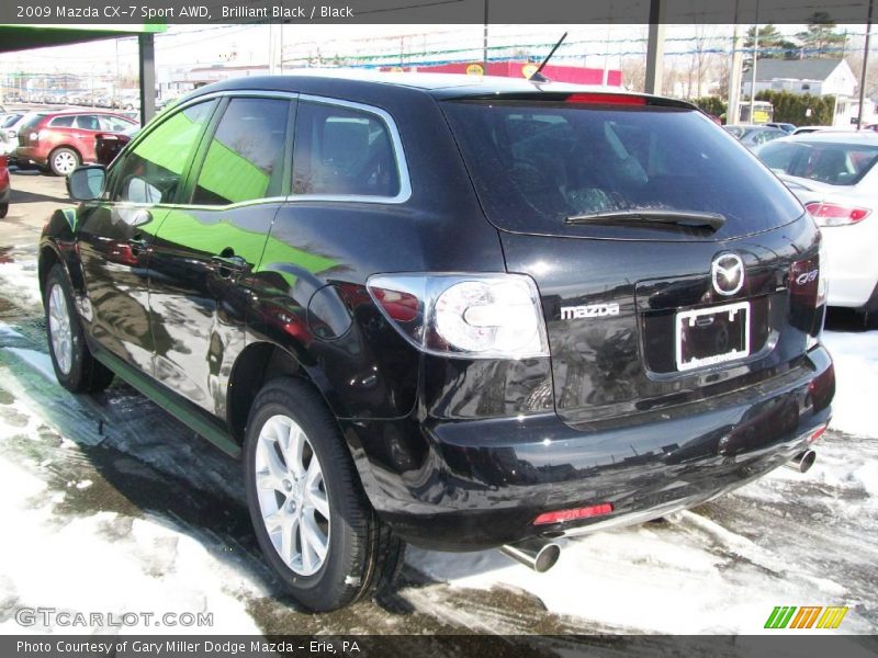 Brilliant Black / Black 2009 Mazda CX-7 Sport AWD