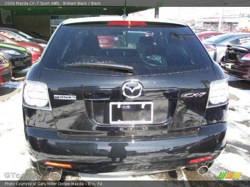 Brilliant Black / Black 2009 Mazda CX-7 Sport AWD