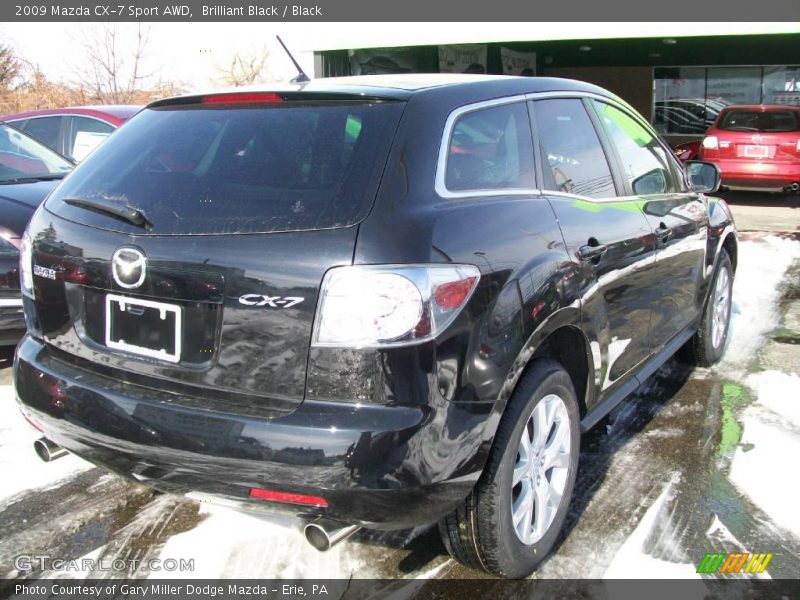 Brilliant Black / Black 2009 Mazda CX-7 Sport AWD