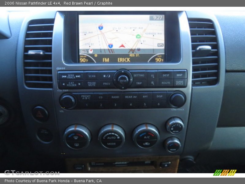 Controls of 2006 Pathfinder LE 4x4