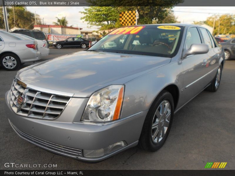Blue Ice Metallic / Shale 2006 Cadillac DTS